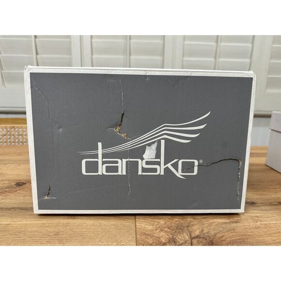 Dansko Professional Patent Clogs Black Leather Size 38 EU 7.5-8 US NIB Nurses - Picture 14 of 15